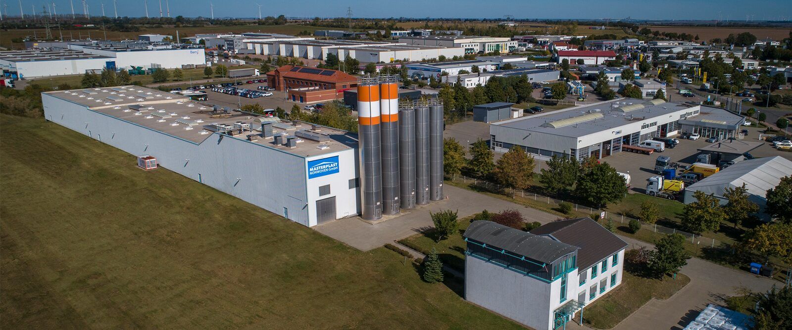The Aschersleben plant seen from the air