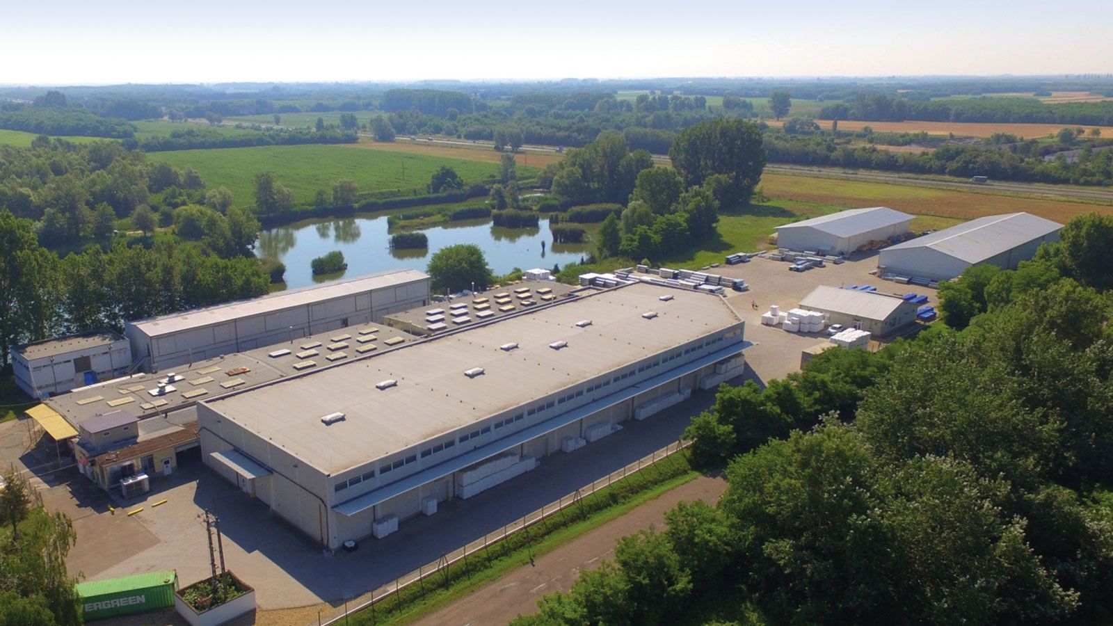 The Kál plant seen from the air